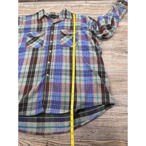 Vtg Five Brother Soft Flannel Shirt Plaid Mens Tallman 3XLT Gorpcore Cabincore - Picture 10 of 14